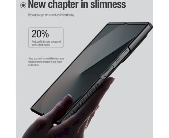 Nillkin Super Frosted FOLD Slot Back Cover Aizsargapvalks priekš Samsung Galaxy Z Fold 6 / melns Neoriģinālie Maciņi