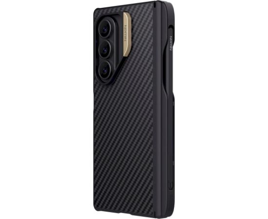 Nillkin Synthetic Fiber PRO Magnetic Pen Slot Aizsargapvalks priekš Samsung Galaxy Z Fold 7 / zelta Neoriģinālie Maciņi