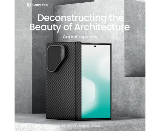 Nillkin CarboProp Aramid Magnetic Case Aizsargapvalks priekš Samsung Galaxy Z Fold 7 / melns Neoriģinālie Maciņi
