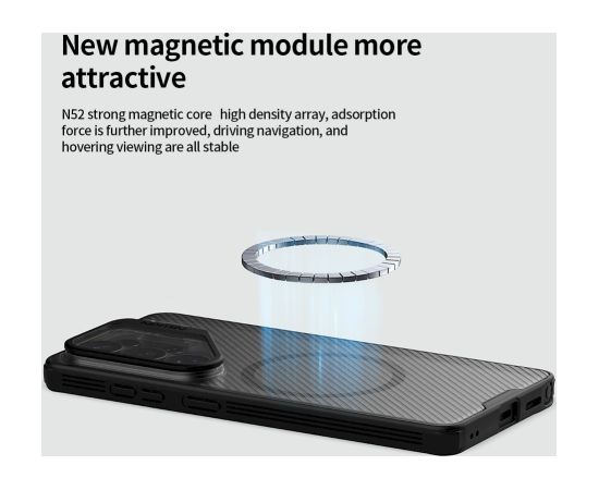Nillkin CamShield Prop Magnetic Case (Transparent Lens) Aizsargapvalks priekš Samsung Galaxy S26 Ultra / caurspīdīgs melns Neoriģinālie Maciņi