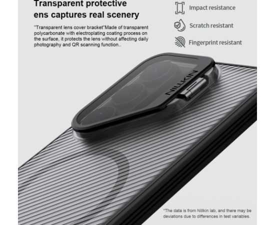 Nillkin CamShield Prop Magnetic Case (Transparent Lens) Aizsargapvalks priekš Samsung Galaxy S26 Ultra / caurspīdīgs melns Neoriģinālie Maciņi