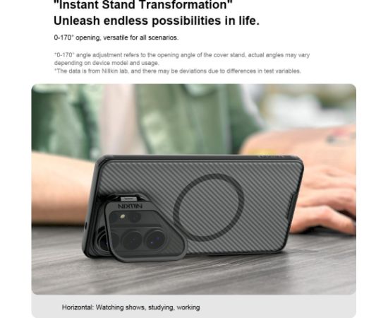 Nillkin CamShield Prop Magnetic Case (Transparent Lens) Aizsargapvalks priekš Samsung Galaxy S26 Ultra / caurspīdīgs melns Neoriģinālie Maciņi