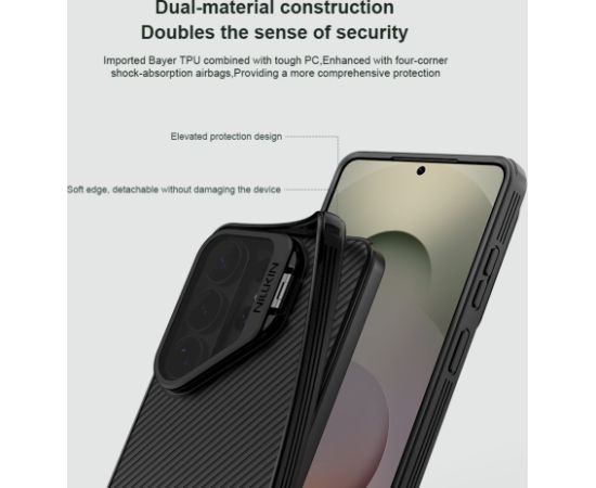 Nillkin CamShield Prop Magnetic Case (Transparent Lens) Aizsargapvalks priekš Samsung Galaxy S26 Ultra / caurspīdīgs melns Neoriģinālie Maciņi