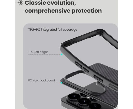 Nillkin Super Frosted PRO Magnetic Back Cover Aizsargapvalks priekš Samsung Galaxy S26 Ultra / melns Neoriģinālie Maciņi