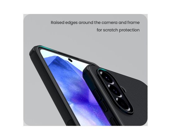 Nillkin Super Frosted PRO Back Cover Aizsargapvalks priekš Samsung Galaxy A56 5G / melns Neoriģinālie Maciņi