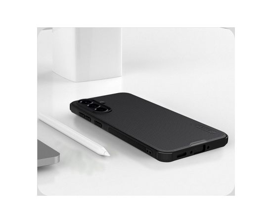 Nillkin Super Frosted PRO Back Cover Aizsargapvalks priekš Samsung Galaxy A56 5G / melns Neoriģinālie Maciņi