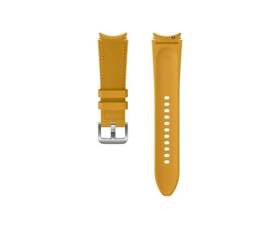 ET-SHR89LYE Samsung Galaxy Watch 4 46mm Leather Band Кожаный ремешок для Samsung Galaxy Watch 4 46mm M/L / коричневый Smart pūlksteņu aksesuāri