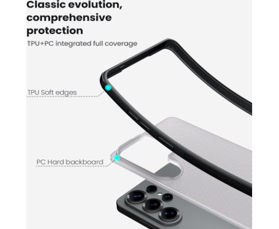 Nillkin Super Frosted PRO Back Cover Защитный чехол для Samsung Galaxy S26 Ultra / прозрачный чёрный Чехлы - альтернативные
