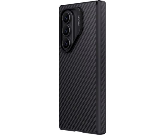 Nillkin Synthetic Fiber PRO Magnetic Hard Case Aizsargapvalks priekš Samsung Galaxy Z Fold 7 / melns Neoriģinālie Maciņi
