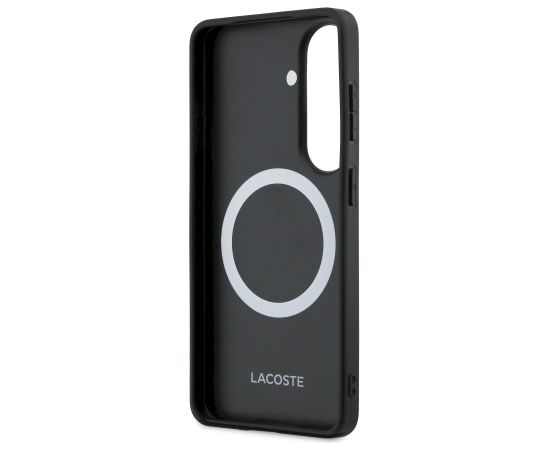 Lacoste PVC Blend Monogram Gold Logo Magnetic Case Aizsargapvalks priekš Samsung Galaxy S26+ / bruns Neoriģinālie Maciņi