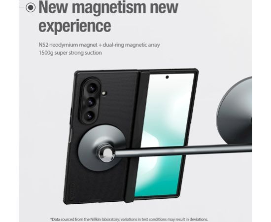 Nillkin Super Frosted FOLD Magnetic Back Cover Aizsargapvalks priekš Samsung Galaxy Z Fold 7 / melns Neoriģinālie Maciņi