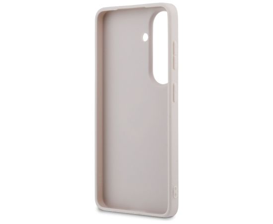 Guess PU 4G Metal Logo Case Aizsargapvalks priekš Samsung Galaxy S26 / rozā Neoriģinālie Maciņi