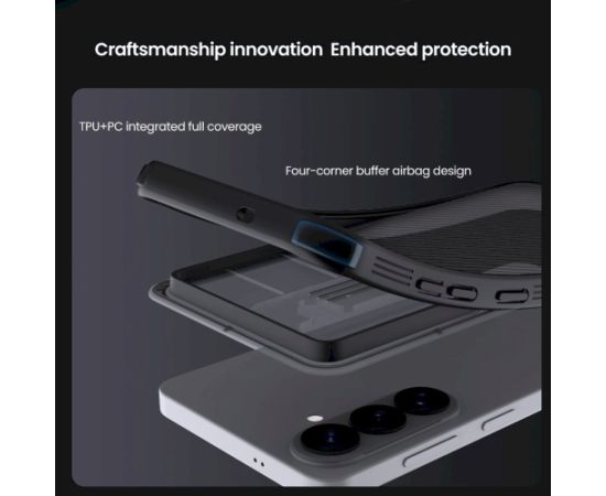 Nillkin CamShield PRO Hard Case Aizsargapvalks priekš Samsung Galaxy S26+ / caurspīdīgs melns Neoriģinālie Maciņi