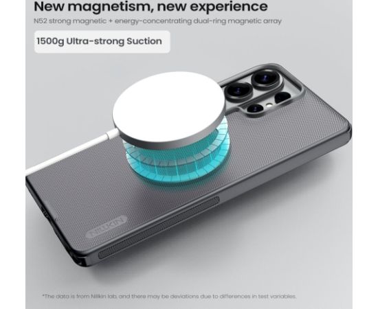 Nillkin Super Frosted PRO Magnetic Back Cover Aizsargapvalks priekš Samsung Galaxy S26 Ultra / caurspidigs melns Neoriģinālie Maciņi