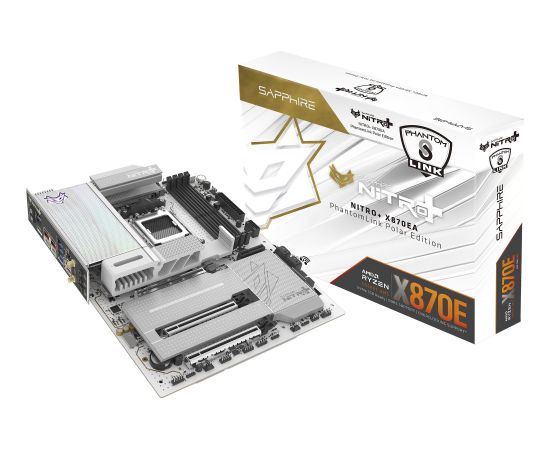 Sapphire NITRO+ X870EA WIFI7 Phantom Link Polar (white/black) Материнские платы