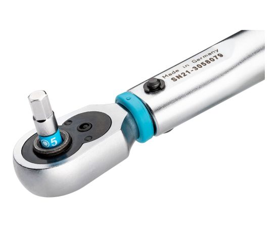 Hazet torque wrench 5107B-3CT for bits, 1/4" blue/black, reversible ratchet Новинки Для дома и сада 