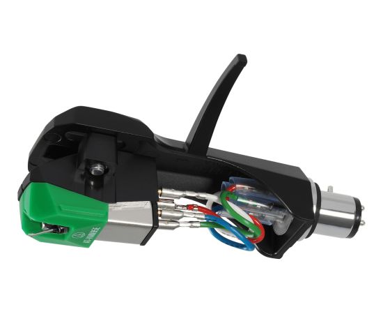 Audio Technica Audio-Technica AT-VM95E/H, cartridge (black/green, pre-assembled set (AT-VM95E + AT-HS6BK)) Jaunumi - Audio-Video