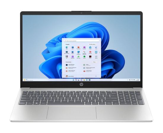 HP 15-fd0217nw 15.6 FHD Intel Core i3-N305/8GB/512GB/Intel UHD Graphics/WIN11 Home/ENG kbd/Silver/2Y Warranty HP Portatīvie datori