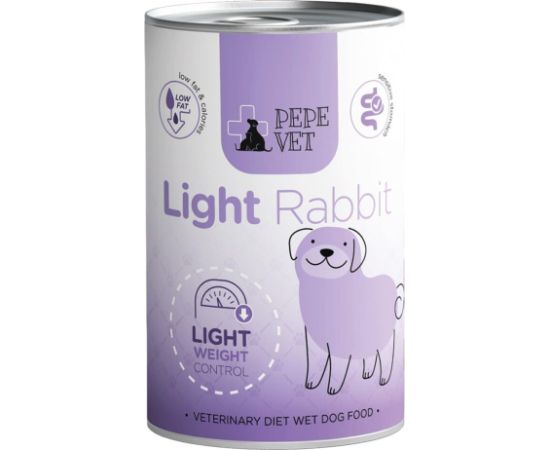 PAKA ZWIERZAKA Pepe Vet Light Rabbit - wet dog food - 400g Suņu barība