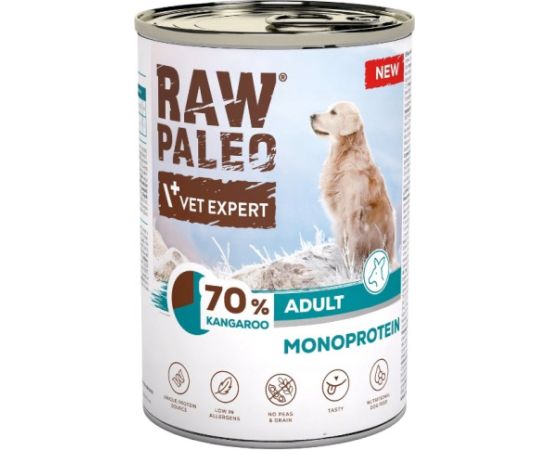 VETEXPERT Raw Paleo Kangaroo - wet dog food - 400g Suņu barība