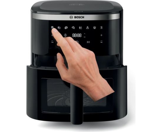 Bosch Serie 6 MAFS2671B fryer Single 7.2 L Stand-alone 1800 W Hot air fryer Black Karstā Gaisa Katli (AirFryer)