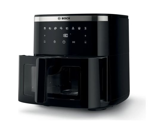 Bosch Serie 6 MAFS2671B fryer Single 7.2 L Stand-alone 1800 W Hot air fryer Black Karstā Gaisa Katli (AirFryer)