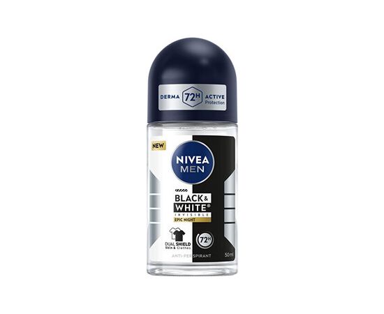 Nivea Man B&W Epic Night Anti-Perspirant - Kuličkový antiperspirant 50ml Smaržas - NESAKĀRTOTS