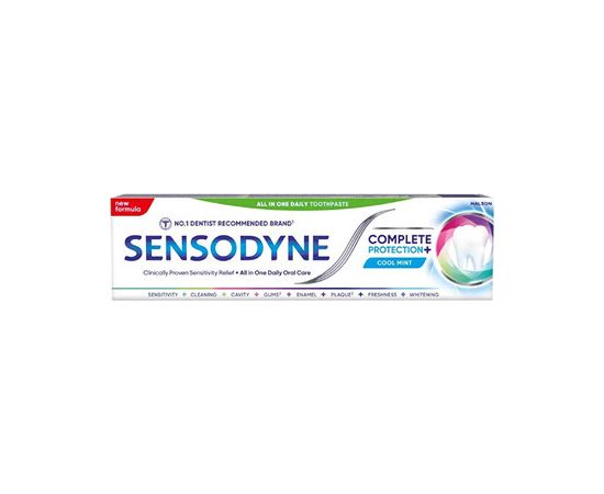 Sensodyne Complete Protection+ Cool Mint Toothpaste 75ml Zobu pastas un mutes dobuma skalojamie līdzekļi