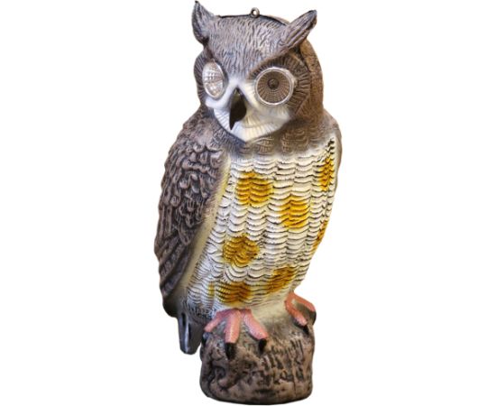 Besk Dārza dekors Pūce 18x18x42cm, ar solāro gaismu Наружное освещение