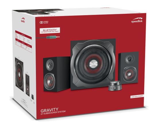 Speedlink speakers Gravity 2.1, black (SL-820015-BK) Jaunumi - Audio-Video
