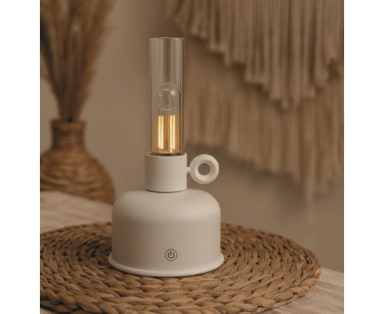Forever Light FLR-05 Винтажная LED лампа Light beige Biroja galda lampas