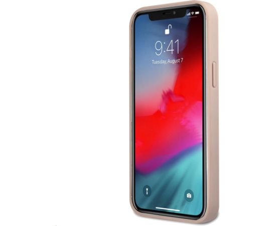 Guess PU 4G Metal Logo Case Aizsargapvalks priekš iPhone 12/12 Pro / rozā Neoriģinālie Maciņi