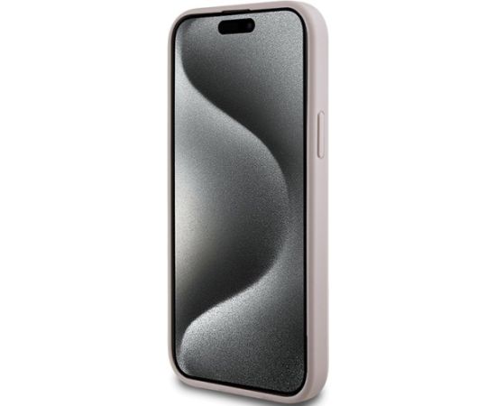 Guess 4G Collection Leather Metal Logo MagSafe Aizsargapvalks priekš Apple iPhone 13 / 14 / 15 Neoriģinālie Maciņi