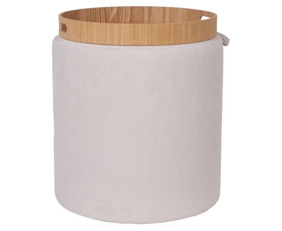 Tumba / galds HIRO D34,5xH37cm, balts, ar uzglabāšanās vietu un paplāti Jaunumi -Dārzam