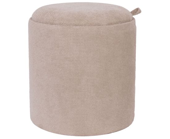 Tumba / galds HIRO D34,5xH37cm, bēšs, ar uzglabāšanās vietu un paplāti Jaunumi -Dārzam