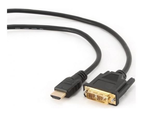 Gembird HDMI to DVI male-male cable with gold-plated connectors, 0.5m