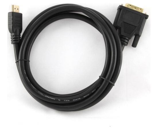 Gembird HDMI to DVI male-male cable with gold-plated connectors, 0.5m