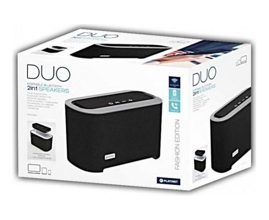 Platinet PMG094 DUO 2in1 Stereo Bluetooth 4.2 Беспроводная колонка с Doking Station / Handsfree / AUX / 26W / Subwoofer / черный