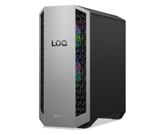 Lenovo LOQ Tower 26ADR10 Ryzen 7 8745HX 32GB DDR5 5200 SSD1TB GeForce RTX 5070 12GB Win11 Luna Grey / Eclipse Black Personālie datori