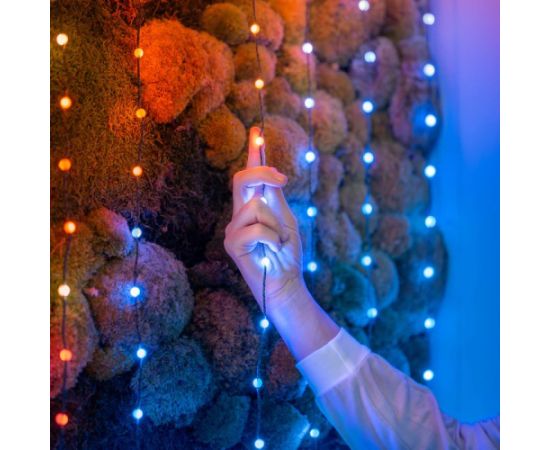 Twinkly Candies LED Christmas tree lights TWKP100RGB-T 6 m 100 pearl-shaped lights Ziemassvētku lampiņas, LED virtenes