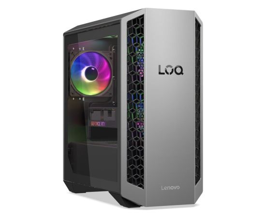 Lenovo LOQ Tower 26ADR10 Ryzen 7 8745HX 32GB DDR5 5200 SSD1TB GeForce RTX 5060Ti  16GB Win11 Luna Grey / Eclipse Black Персональные компьютеры