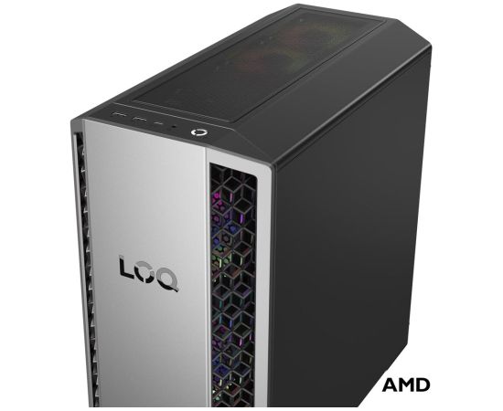 Lenovo LOQ Tower 26ADR10 Ryzen 7 8745HX 32GB DDR5 5200 SSD1TB GeForce RTX 5060Ti  16GB Win11 Luna Grey / Eclipse Black Персональные компьютеры
