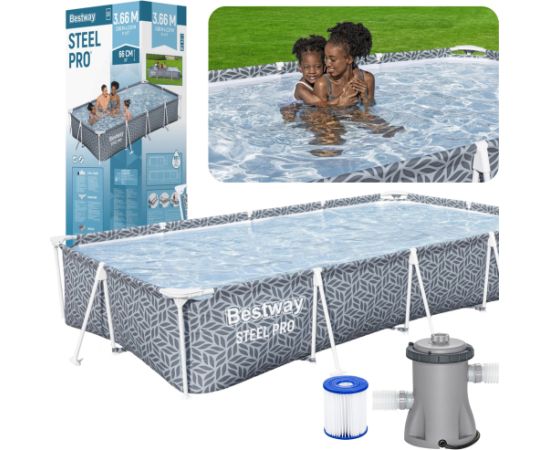 Frame Pool 366 x 201 x 66 cm Bestway 561FV Бассейны