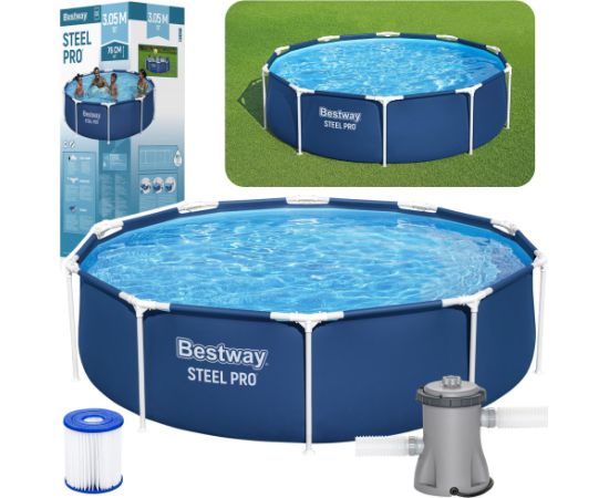 Frame Garden Pool with Pump Blue 305 cm x 76 cm Bestway 56679 Jaunumi, Bērnu preces