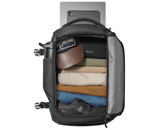 TOMTOC Navigator-T66 Liteway Travel Backpack 28L/15.6" (Black) Сумки, обложки для ноутбуков