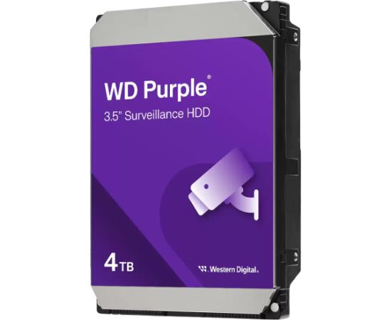 Western Digital WD Purple 4TB CMR 3.5" 128MB SATA 6Gbps Жесткие диски (HDD)