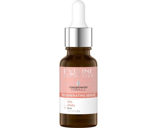 Eveline Cosmetics, Concentrated Formula, AHA/BHA, Regenerating, Serum, For Face, 18 ml *Tester Ķermeņa kosmētika