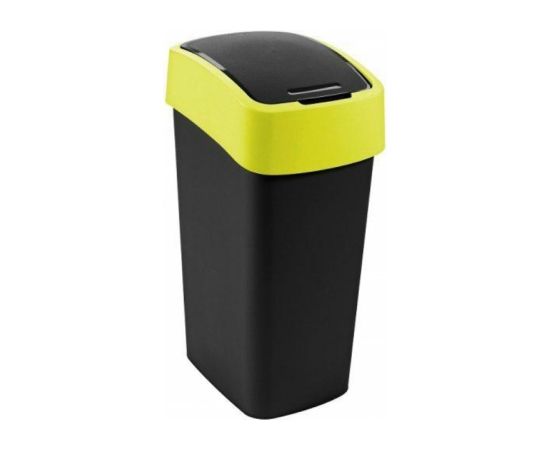 Curver Atkritumu spainis Flip Bin 45L melns/dzeltens Jaunumi -Dārzam