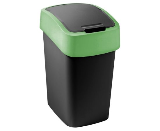Curver Мусорное ведро-контейнер Flip Bin 9 л, черно-зеленое Новинки Для дома и сада 