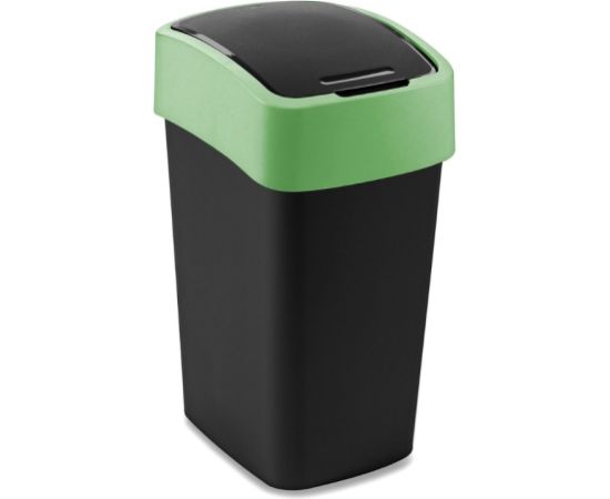 Curver Мусорное ведро Flip Bin 25 л, черно-зеленое Новинки Для дома и сада 